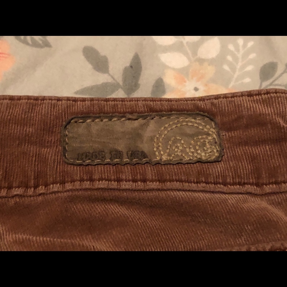 AG camel super skinny fit jegging cord